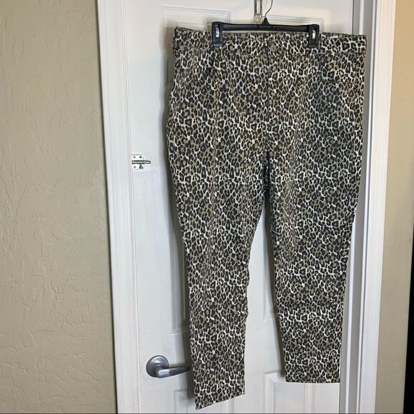 American Eagle Hi-Rise Jegging Cheetah Print Plus  Size 24 - Picture 1 of 9